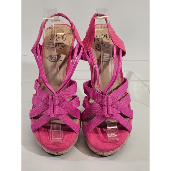 Women's Size 8.5M Impo Tosha Platform Wedge Sandals High Heels Pink NWOB NEW - Picture 5 of 8